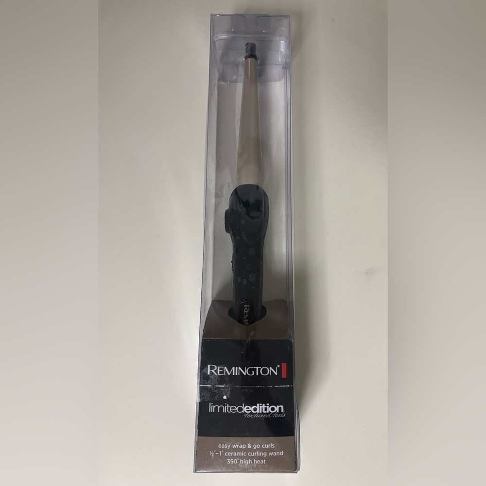 Remington Limited Edition  Textured Tools 1/2"-1" Ceramic Curling Iron Wand New